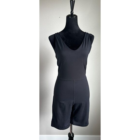 ZELLA Women's Black Short Workout Athletic Sleeveless Romper Size M - Picture 1 of 7